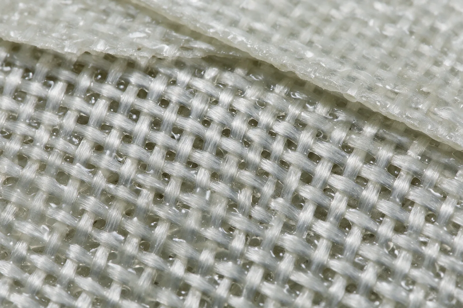 Textura de laminado de poliéster reforçado com fibra de vidro